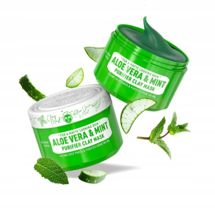 Immortal Aloe Vera & Mint Maska glinkowa do twarzy oczyszczająca 300ml - 3