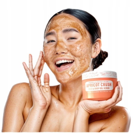 Immortal Apricot Crush Scrub Peeling żelowy do twarzy i ciała 300ml - 3