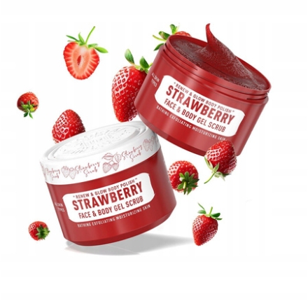 Immortal Strawberry Scrub Peeling żelowy do twarzy i ciała 300ml - 2
