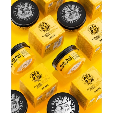 Immortal NYC Beard King Wosk Pomada woskowa do brody i wąsów 50ml - 4