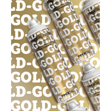 Immortal One Day Hair Color Gold Night Spray Koloryzujący Farbujący 200ml - 3