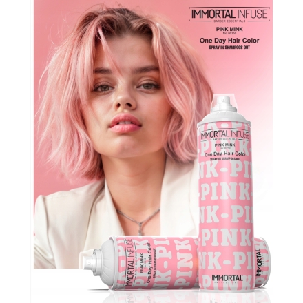 Immortal One Day Hair Color Pink Mink Spray Koloryzujący Farbujący 200ml - 6
