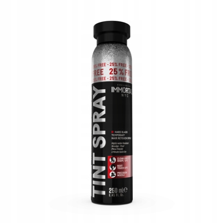IMMORTAL TINT Hard Black Spray Maskujący Retusz Cover czarny 250ml - 2