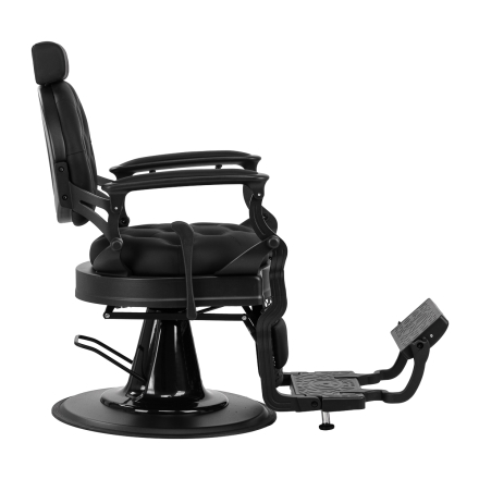 Gabbiano Fotel barberski Niccolo czarny - 4