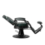 Gabbiano fotel barberski President zielony z czarną ramą - 4