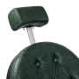Gabbiano fotel barberski President zielony z czarną ramą - 15