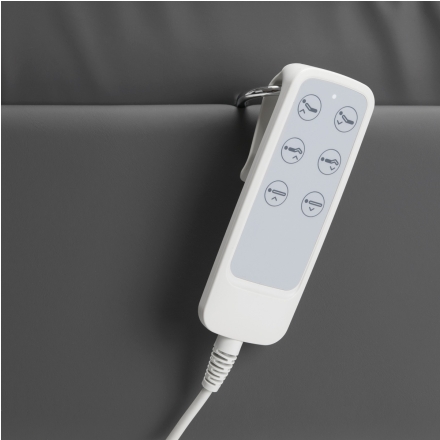 Fotel kosmetyczny elektryczny SILLON Lux 273b 3sil. v2 szary - 14
