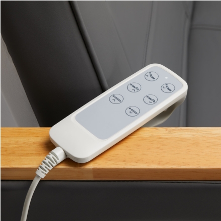 Fotel kosmetyczny elektryczny SILLON Lux 273b 3sil. v2 szary - 15