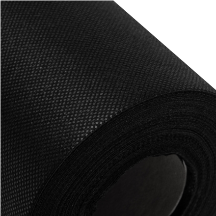 Jednorazowy podkład medyczny flizelinowy 20g 60cm x 50m czarny - 2