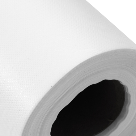 Jednorazowy podkład medyczny włokninowy laminowany 80cm x 50m biały - 2