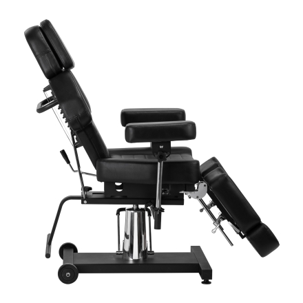 Fotel hydrauliczny do tatuażu Pro Ink 601A czarny - 4