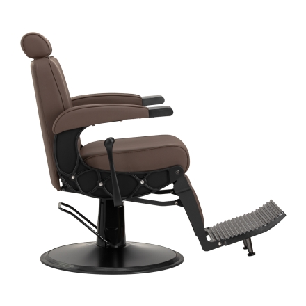 Gabbiano fotel barberski Continental brązowy - 4