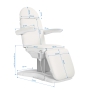 FOTEL KOSMETYCZNY ELEKTR. ECLIPSE 4 SILN. BIAŁY - 14