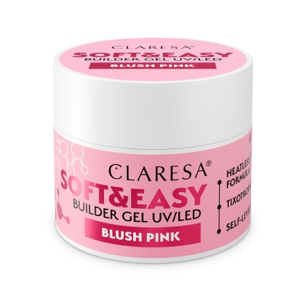 Claresa żel budujący Soft&Easy blush pink 90 g - 2