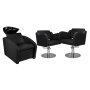Zestaw Mebli Comfort + 2 Fotele Holly Czarne B Podstawa Dysk - 2