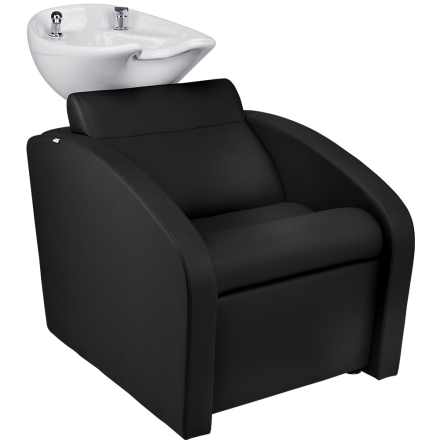 Zestaw Mebli Ayala Comfort + 2 Fotele Globe Czarne Podstawa Kwadrat Misa Biała - 2