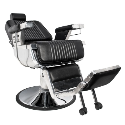 Gabbiano fotel barberski Royal czarny - 2