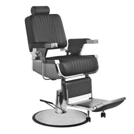 Gabbiano fotel barberski Royal czarny - 9