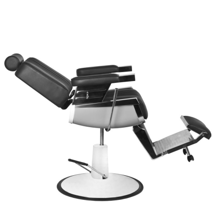 Gabbiano fotel barberski Royal czarny - 10