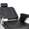 Gabbiano fotel barberski Royal czarny - 3