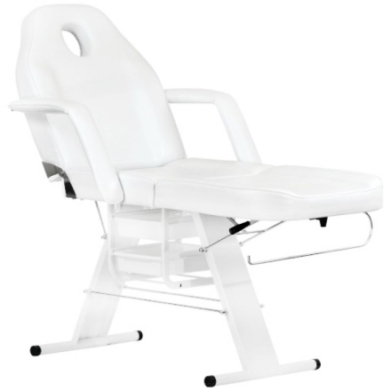 Fotel kosmetyczny A202 z kuwetami biały - 2