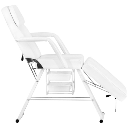 Fotel kosmetyczny A202 z kuwetami biały - 4