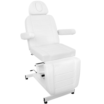 Fotel kosmetyczny elektr. Azzurro 705 1 siln. biały - 2