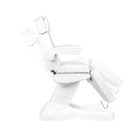 Fotel kosmetyczny elektr. Lux 4M biały z kołyską - 3