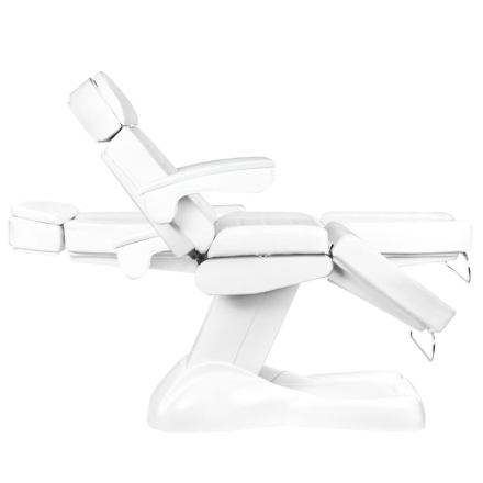 Fotel kosmetyczny elektr. Lux 4M biały z kołyską - 5