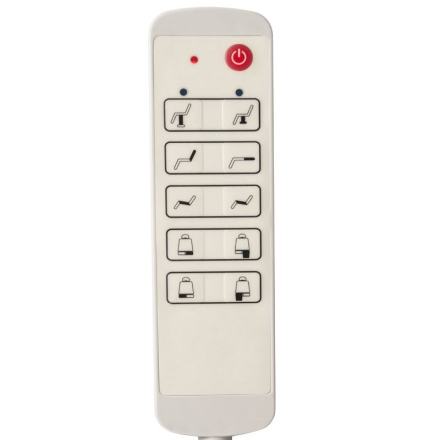 Fotel kosmetyczny elektr. Azzurro 869AS pedi obrotowy 5 siln. biały - 4