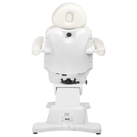 Fotel kosmetyczny elektr. Azzurro 869AS pedi obrotowy 5 siln. biały - 10