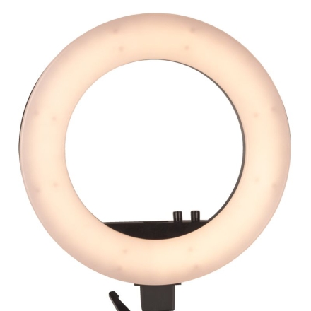 Lampa pierścieniowa Ring light 18' 48W led czarna + statyw - 5