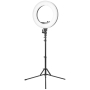 Lampa pierścieniowa Ring light 18' 48W led czarna + statyw - 2