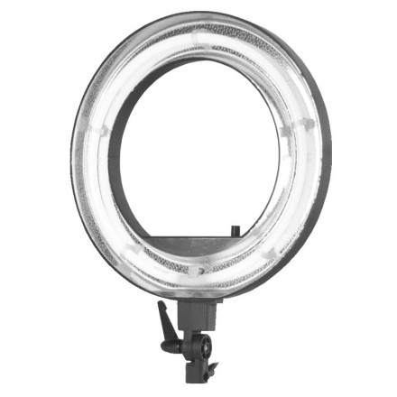 Lampa pierścieniowa Ring light 18' 55W fluorescent czarna + statyw - 2