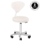 Taboret kosmetyczny Azzurro 057 biały - 5