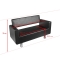 GABBIANO SOFA DO POCZEKALNI TURYN CZARNA - 1