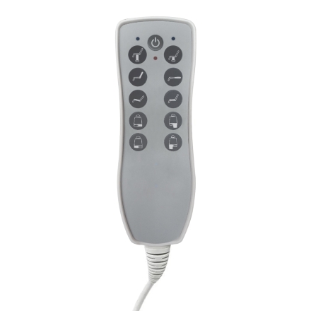 Fotel kosmetyczny elektr. Azzurro 869AS pedi obrotowy 5 siln. szary - 4