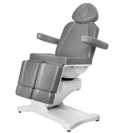 Fotel kosmetyczny elektr. Azzurro 869AS pedi obrotowy 5 siln. szary - 9