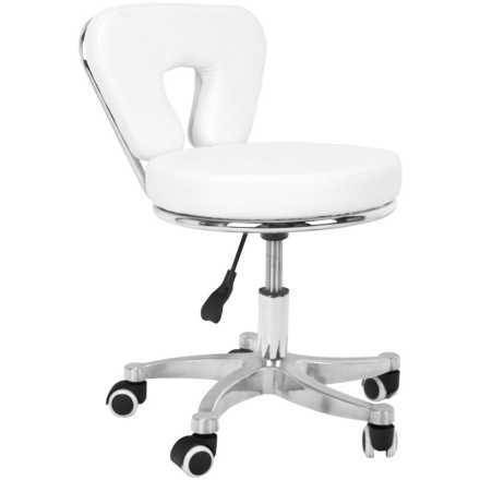 Taboret kosmetyczny do pedicure 9266 biały - 2