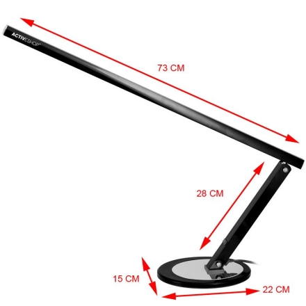 Lampa na biurko Slim 20W czarna - 2