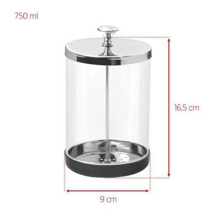 Pojemnik szklany do dezynfekcji narzędzi 750 ml - 3