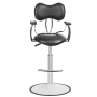 Gabbiano fotel fryzjerski dla dzieci Child czarny - 4