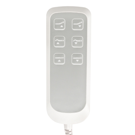 FOTEL KOSMETYCZNY ELEKTR. BASIC 161 OBROTOWY BIAŁY - 7