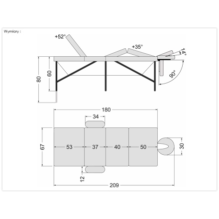 Składany Stół Do Masażu Cosmo - 7