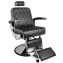 Gabbiano fotel barberski Imperial czarny - 2
