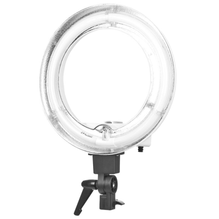 Lampa pierścieniowa Ring light 12' 35W fluorescent biała + statyw - 2
