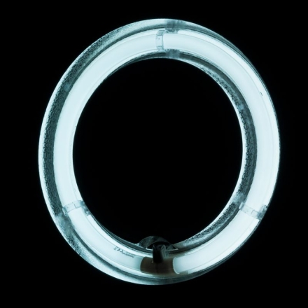 Lampa pierścieniowa Ring light 12' 35W fluorescent biała + statyw - 4