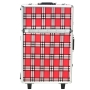 KUFER KOSMETYCZNY S-015 RED GRID - 7