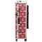 KUFER KOSMETYCZNY S-015 RED GRID - 3