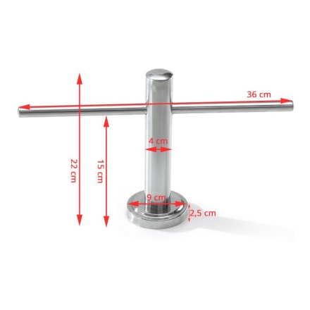 GABBIANO PODNÓŻEK FRYZJERSKI 80 INOX - 2